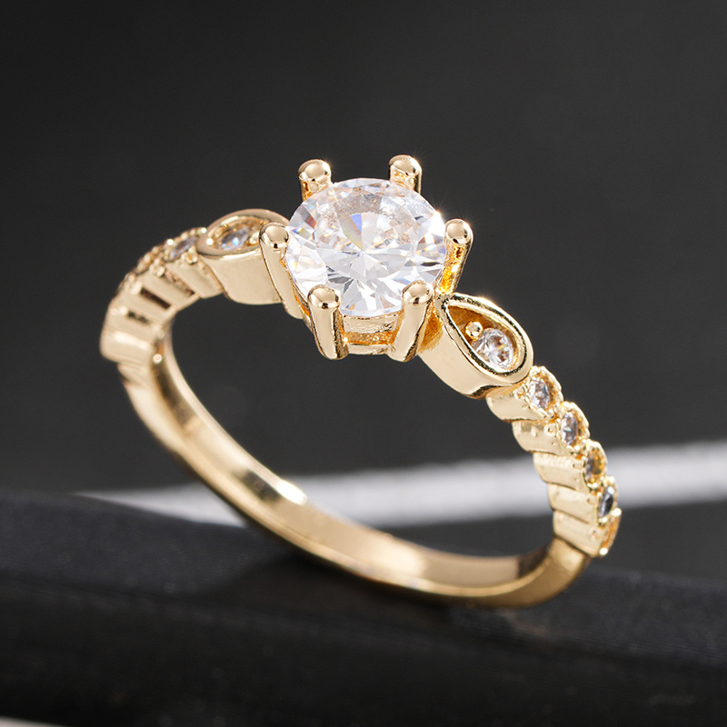 Women's Plated CZ Pear-Shaped Promise Ring, Elegant Gift